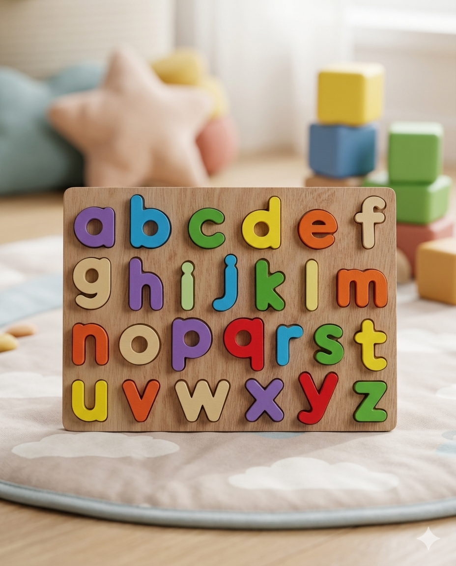 Alphabet Wooden Puzzle (Simple Letters)