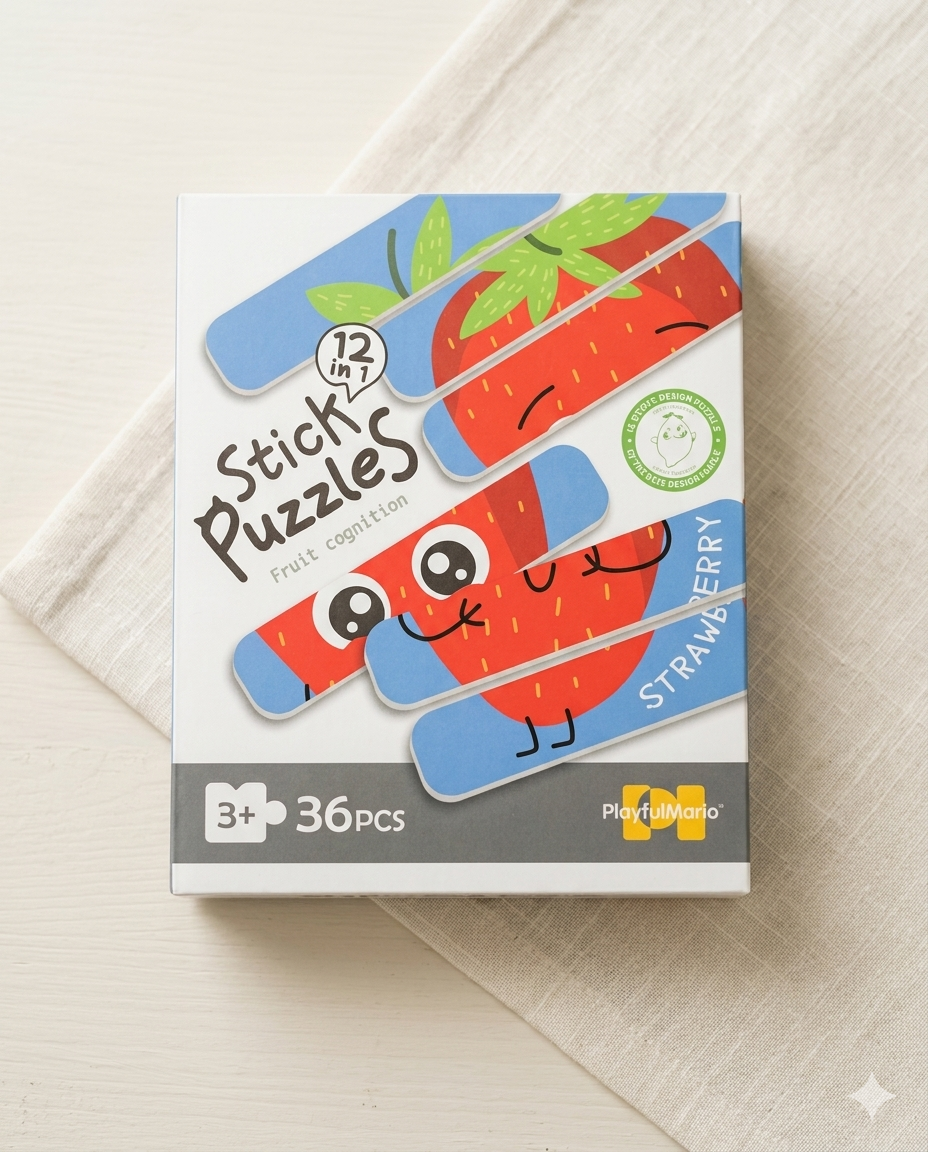 Fruit Cognition Stick Puzzles