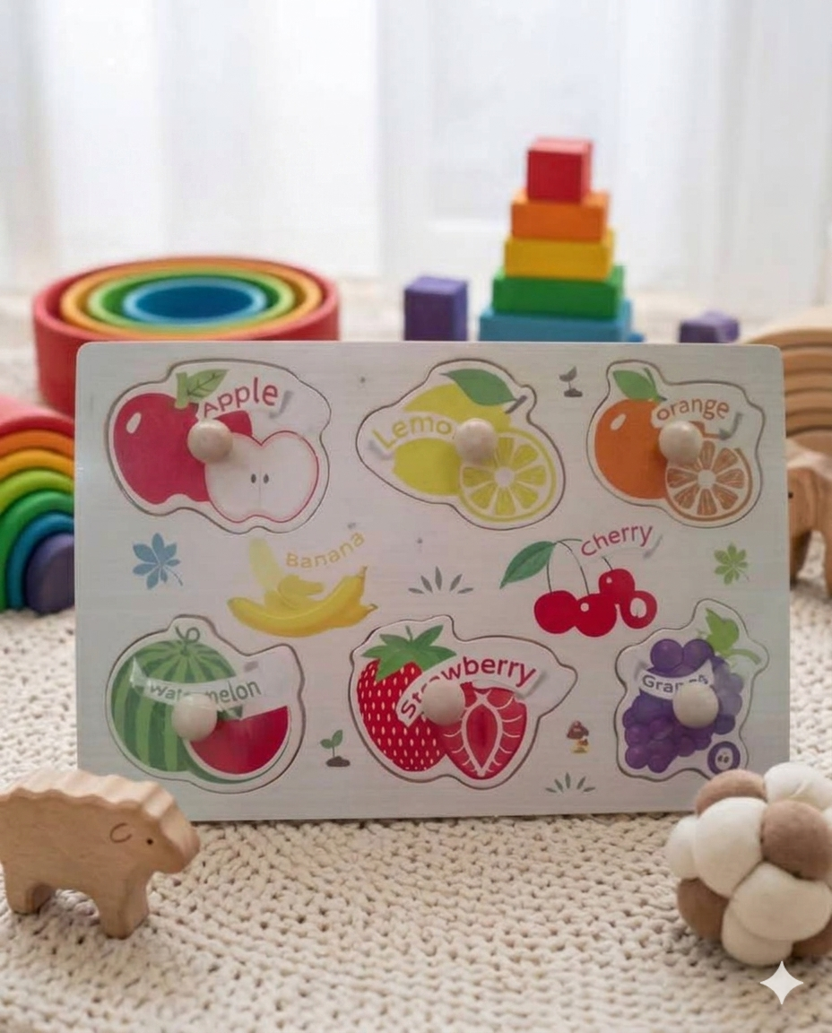 Fruits Pegboard Puzzle