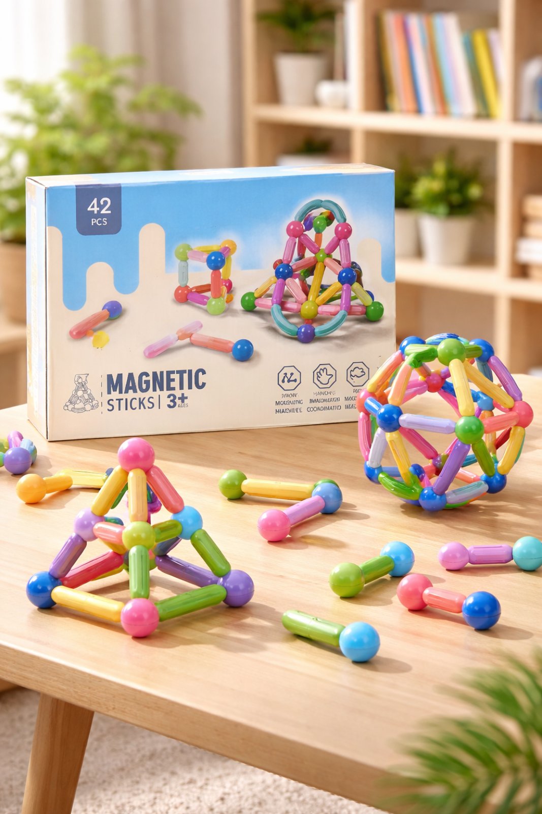 Magnetic Sticks 42Pcs