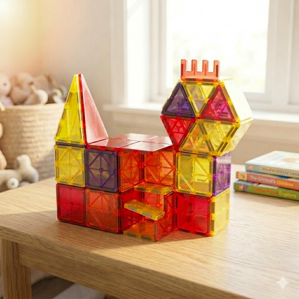 Magnetic Tiles (60 pieces)