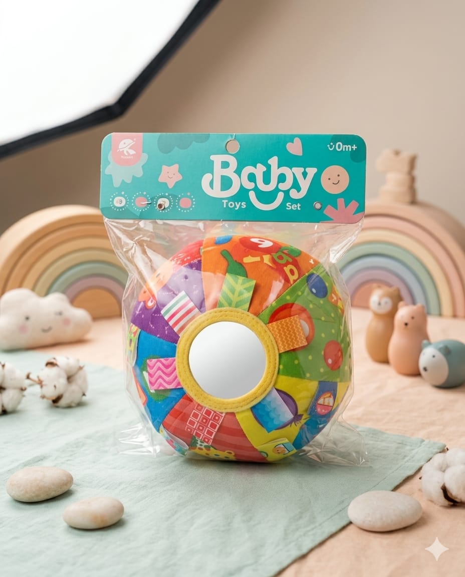 Soft Ball with Peek-a-Boo Mirror