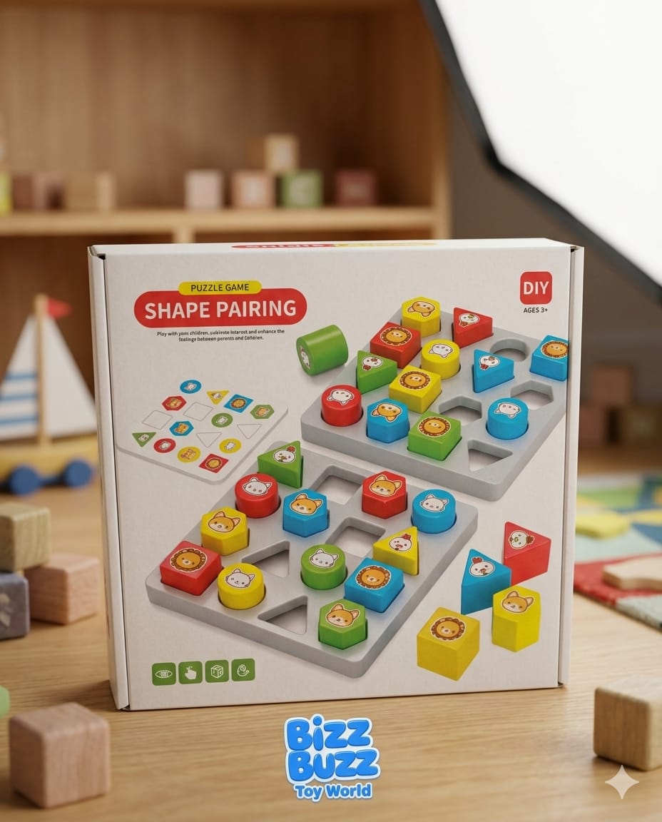 Shape Pairing & Animal Matching Logic Puzzle Game