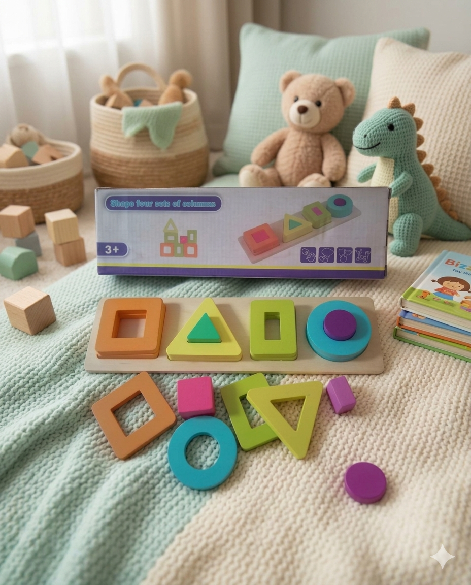 Shapes Sorting & Stacking Puzzle